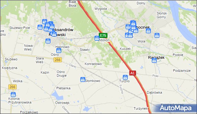 mapa Zgoda gmina Aleksandrów Kujawski, Zgoda gmina Aleksandrów Kujawski na mapie Targeo