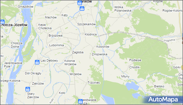 mapa Żmijowiska gmina Wilków, Żmijowiska gmina Wilków na mapie Targeo