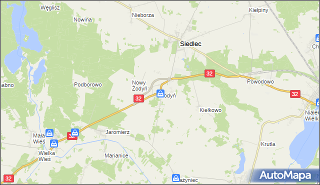 mapa Żodyń, Żodyń na mapie Targeo