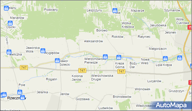 mapa Zofiówka gmina Lipsko, Zofiówka gmina Lipsko na mapie Targeo