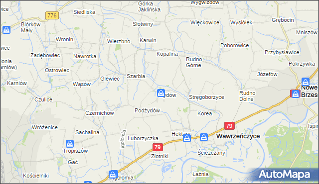 mapa Żydów gmina Igołomia-Wawrzeńczyce, Żydów gmina Igołomia-Wawrzeńczyce na mapie Targeo