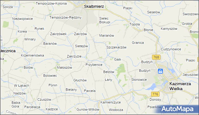 mapa Boszczynek, Boszczynek na mapie Targeo