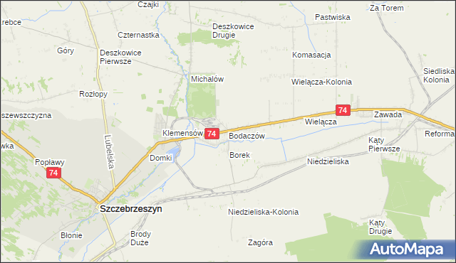 mapa Bodaczów, Bodaczów na mapie Targeo