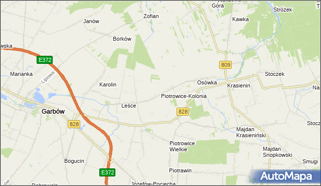 mapa Piotrowice-Kolonia, Piotrowice-Kolonia na mapie Targeo