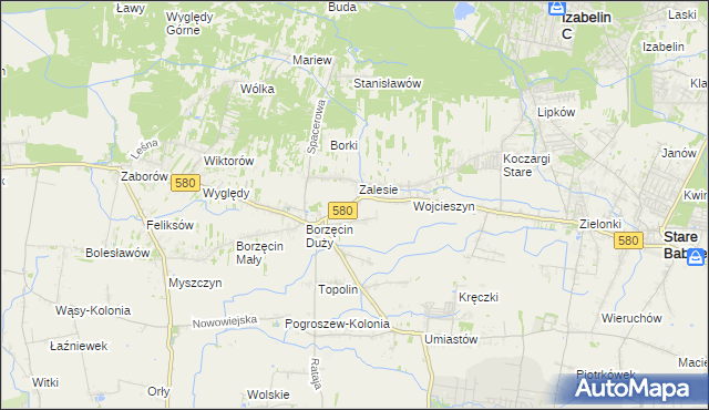 mapa Wierzbin, Wierzbin na mapie Targeo