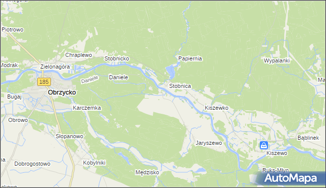 mapa Brączewo, Brączewo na mapie Targeo