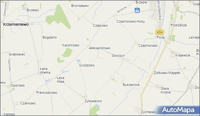 mapa Huby Pijanowskie, Huby Pijanowskie na mapie Targeo