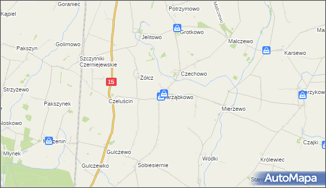 mapa Jarząbkowo, Jarząbkowo na mapie Targeo