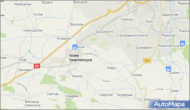 mapa Mączniki gmina Nowe Skalmierzyce, Mączniki gmina Nowe Skalmierzyce na mapie Targeo