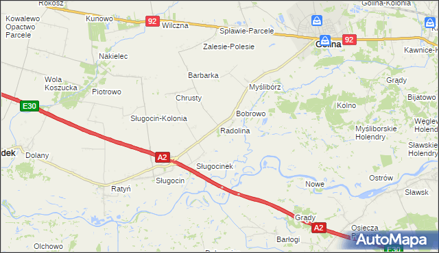 mapa Radolina, Radolina na mapie Targeo