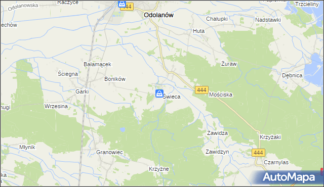 mapa Świeca, Świeca na mapie Targeo