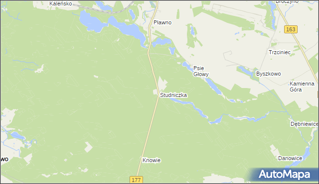 mapa Studniczka, Studniczka na mapie Targeo