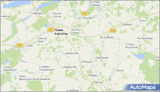 mapa Olszowy Kierz, Olszowy Kierz na mapie Targeo