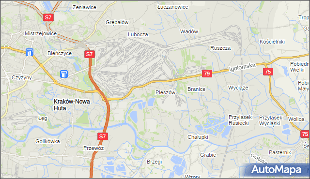 mapa Pleszów, Pleszów na mapie Targeo