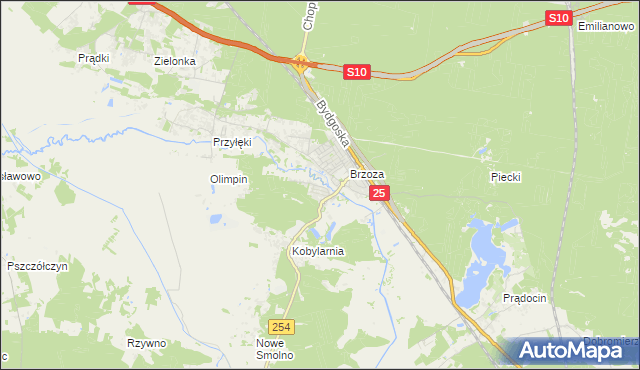 mapa Wałownica, Wałownica na mapie Targeo