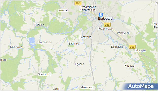 mapa Łęczenko, Łęczenko na mapie Targeo