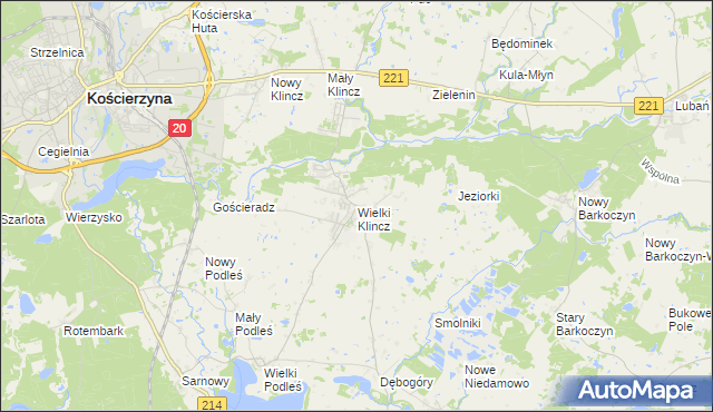 mapa Wielki Klincz, Wielki Klincz na mapie Targeo