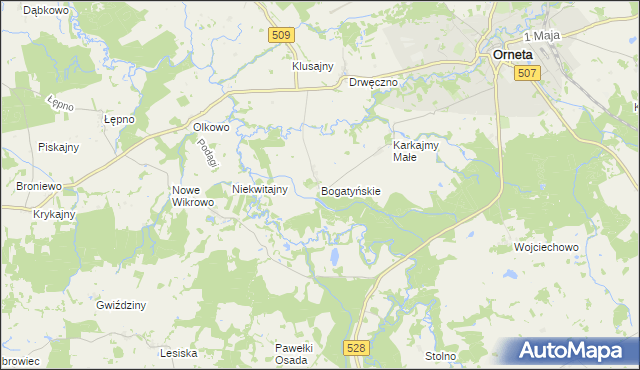 mapa Bogatyńskie, Bogatyńskie na mapie Targeo