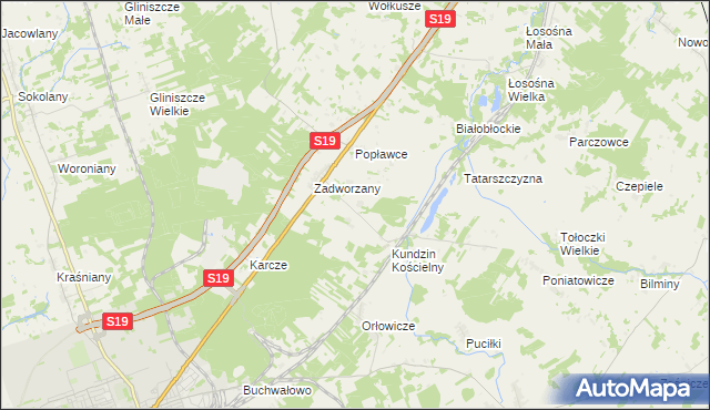 mapa Kundzin, Kundzin na mapie Targeo