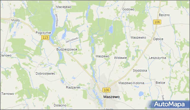 mapa Wisławie, Wisławie na mapie Targeo