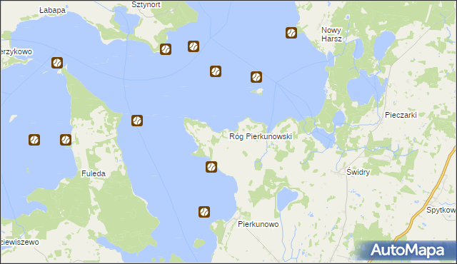 mapa Róg Pierkunowski, Róg Pierkunowski na mapie Targeo