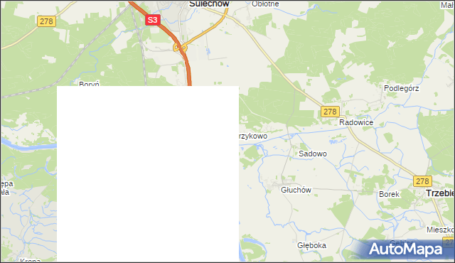 mapa Górzykowo, Górzykowo na mapie Targeo