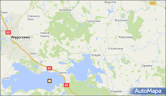 mapa Matyski, Matyski na mapie Targeo