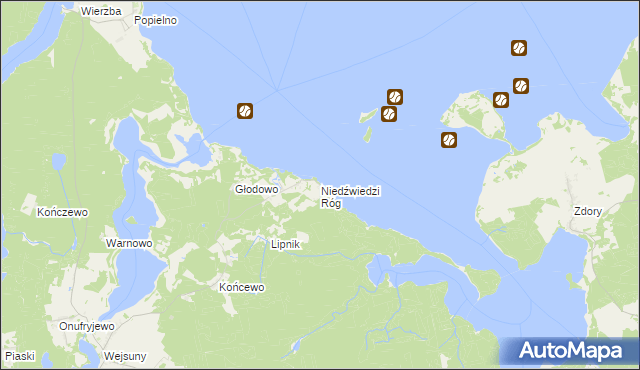 mapa Niedźwiedzi Róg, Niedźwiedzi Róg na mapie Targeo