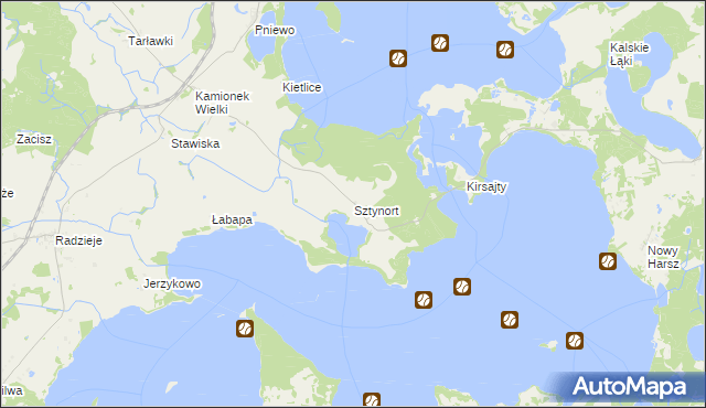 mapa Sztynort, Sztynort na mapie Targeo