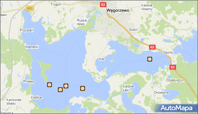 mapa Kal, Kal na mapie Targeo