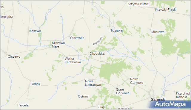 mapa Miłotki, Miłotki na mapie Targeo