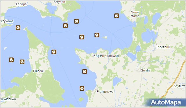 mapa Róg Pierkunowski, Róg Pierkunowski na mapie Targeo