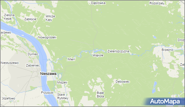 mapa Wąkole, Wąkole na mapie Targeo