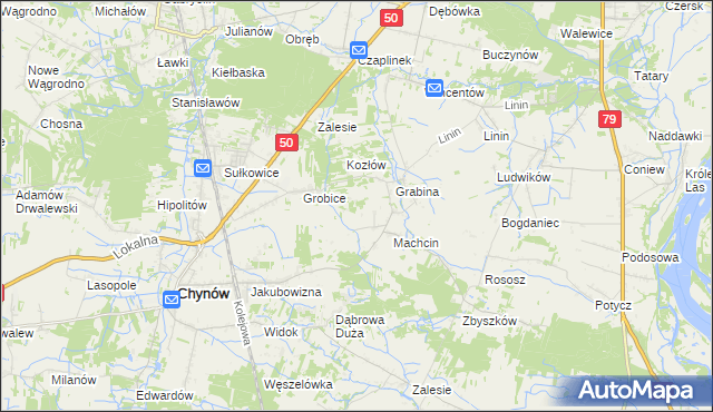 mapa Adamów Rososki, Adamów Rososki na mapie Targeo