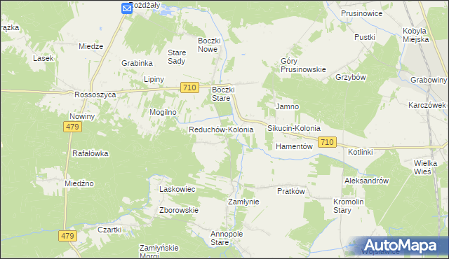 mapa Babiniec gmina Szadek, Babiniec gmina Szadek na mapie Targeo