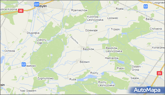 mapa Baszków, Baszków na mapie Targeo