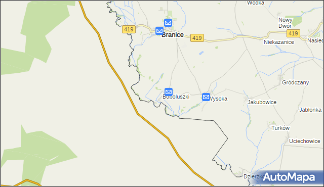 mapa Boboluszki, Boboluszki na mapie Targeo