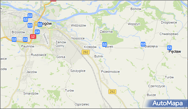 mapa Bytnik, Bytnik na mapie Targeo