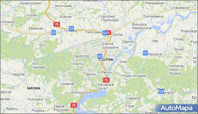 mapa Czchów, Czchów na mapie Targeo