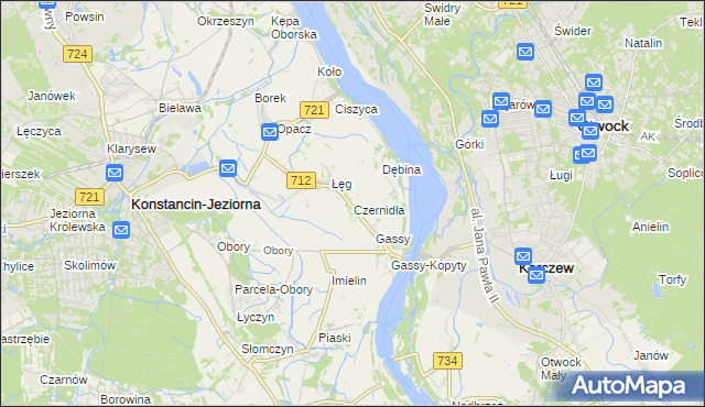 mapa Czernidła, Czernidła na mapie Targeo