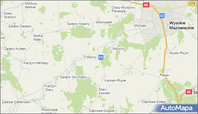 mapa Dąbrowa-Dzięciel, Dąbrowa-Dzięciel na mapie Targeo