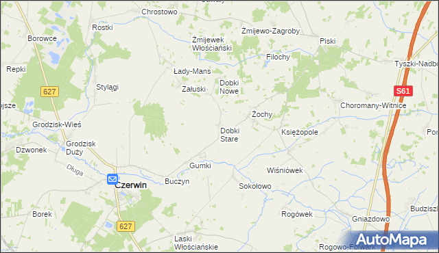 mapa Dobki Stare, Dobki Stare na mapie Targeo