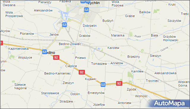 mapa Franciszków Nowy, Franciszków Nowy na mapie Targeo