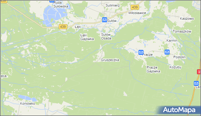 mapa Gruszeczka, Gruszeczka na mapie Targeo