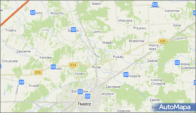 mapa Jarzębia Łąka, Jarzębia Łąka na mapie Targeo