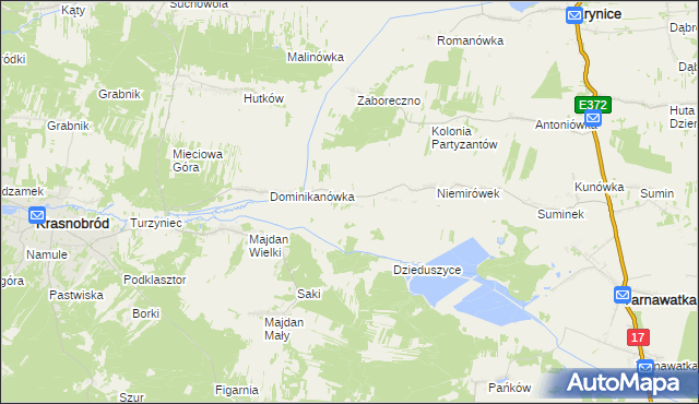 mapa Klocówka, Klocówka na mapie Targeo