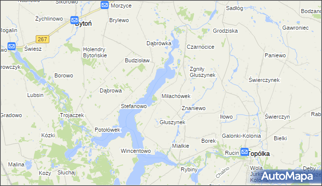 mapa Miłachówek, Miłachówek na mapie Targeo