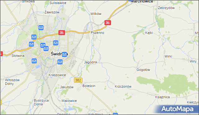 mapa Miłochów, Miłochów na mapie Targeo