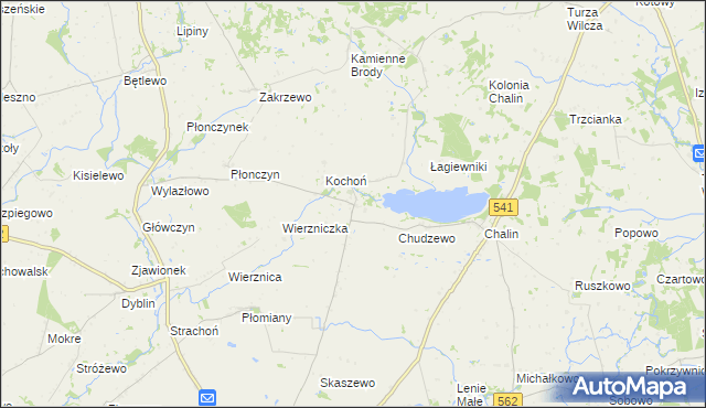 mapa Mokowo, Mokowo na mapie Targeo