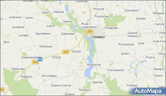 mapa Mstowo, Mstowo na mapie Targeo